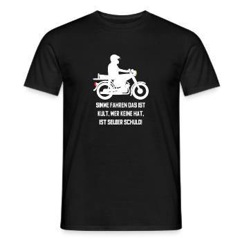 Simme conduire c'est culte, - T-shirt homme - noir - Devant - AI Model Male 178 light (178cm)