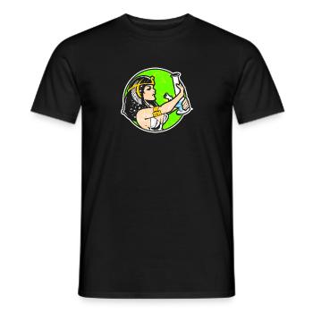 Kleopatra Wasserpfeife Shisha Ägypten - Männer T-Shirt - Schwarz - Vorne - AI Model Male 178 light (178cm)