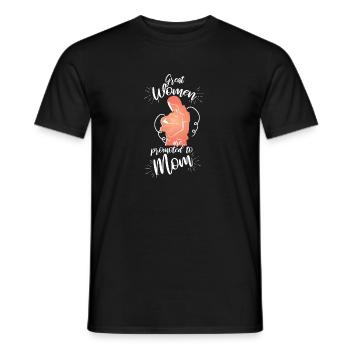 Les grandes femmes sont promues à maman - T-shirt homme - noir - Devant - AI Model Male 178 light (178cm)