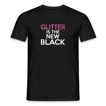 Glitzer ist das neue Schwarz - Männer T-Shirt - Schwarz - Vorne - AI Model Male 178 light (178cm)