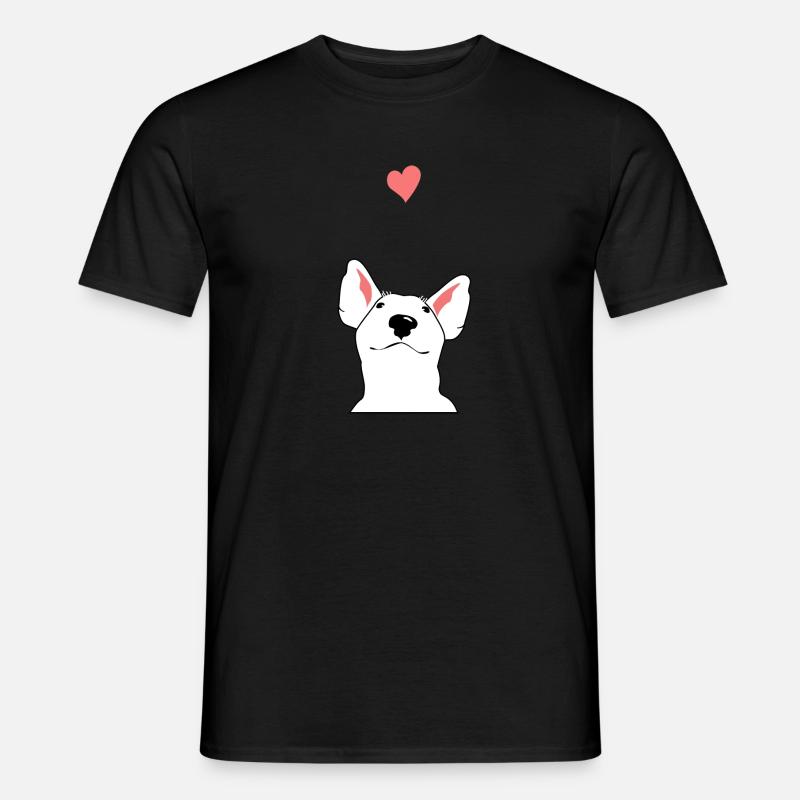 Bullterrier - Männer T-Shirt - Schwarz