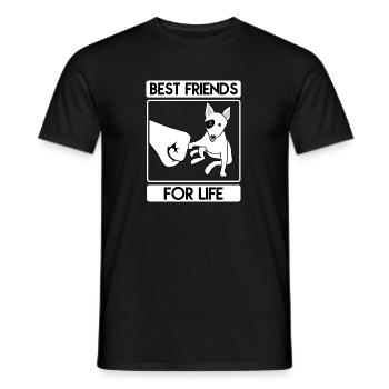 Bullterrier - Männer T-Shirt - Schwarz - Vorne - AI Model Male 178 light (178cm)