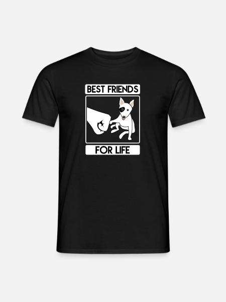 bull-terrier - T-shirt homme - noir
