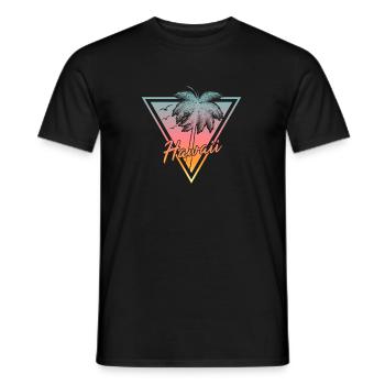 Hawaii - Men's T-Shirt - black - Front - AI Model Male 178 light (178cm)