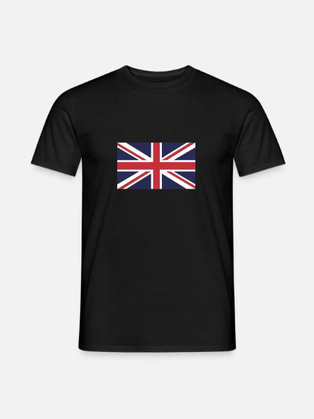 Flag UK, Flag United Kingdom, Union Jack - Men's T-Shirt - black