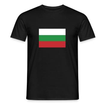 Flag Bulgaria, Bulgaria's flag, flag Bulgaria - Men's T-Shirt - black - Front - AI Model Male 178 light (178cm)