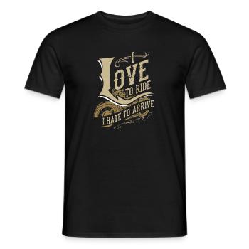 Motorcycle Man Lover Motorcycle Biker - Men's T-Shirt - black - Front - AI Model Male 178 light (178cm)