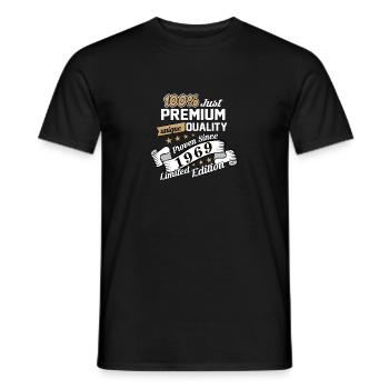 50 års fødselsdag Unik Siden 1969 Fifty - Mænd T-shirt - sort - Foran - AI Model Male 178 light (178cm)