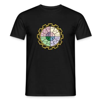 Électricien électrotechnique Ingénieur physicien - T-shirt homme - noir - Devant - AI Model Male 178 light (178cm)