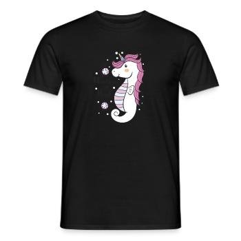 UNICORN IS REAL - Men's T-Shirt - black - Front - AI Model Male 178 light (178cm)