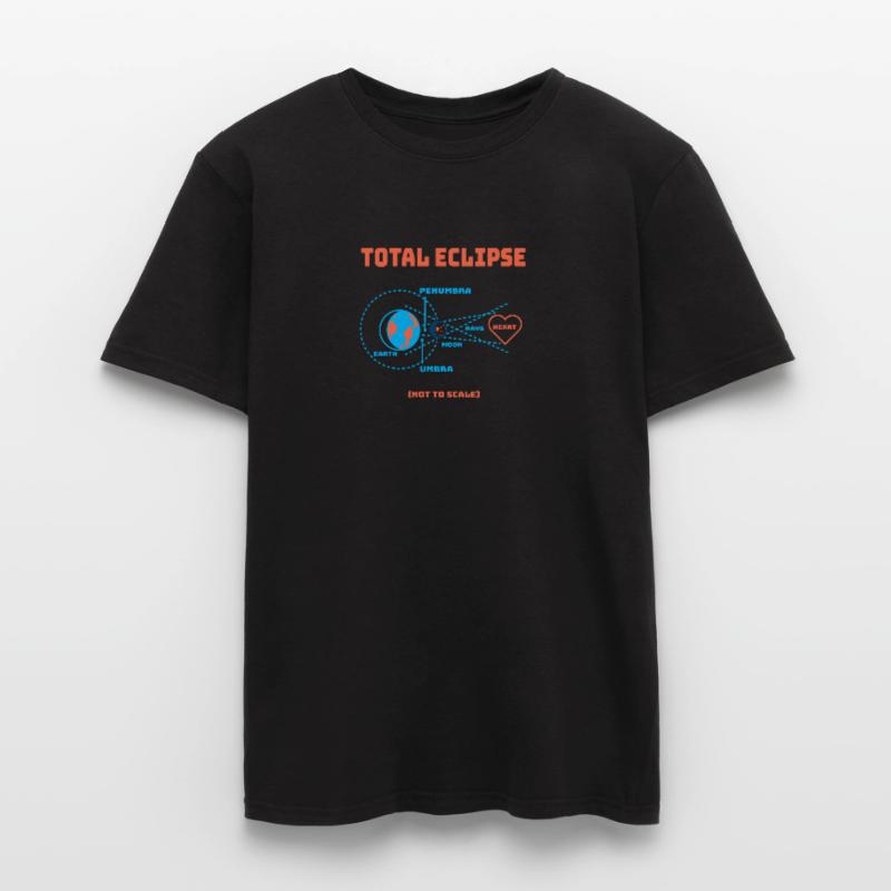 Total Eclipse Earth lunar eclipse solar system Men's T-shirt