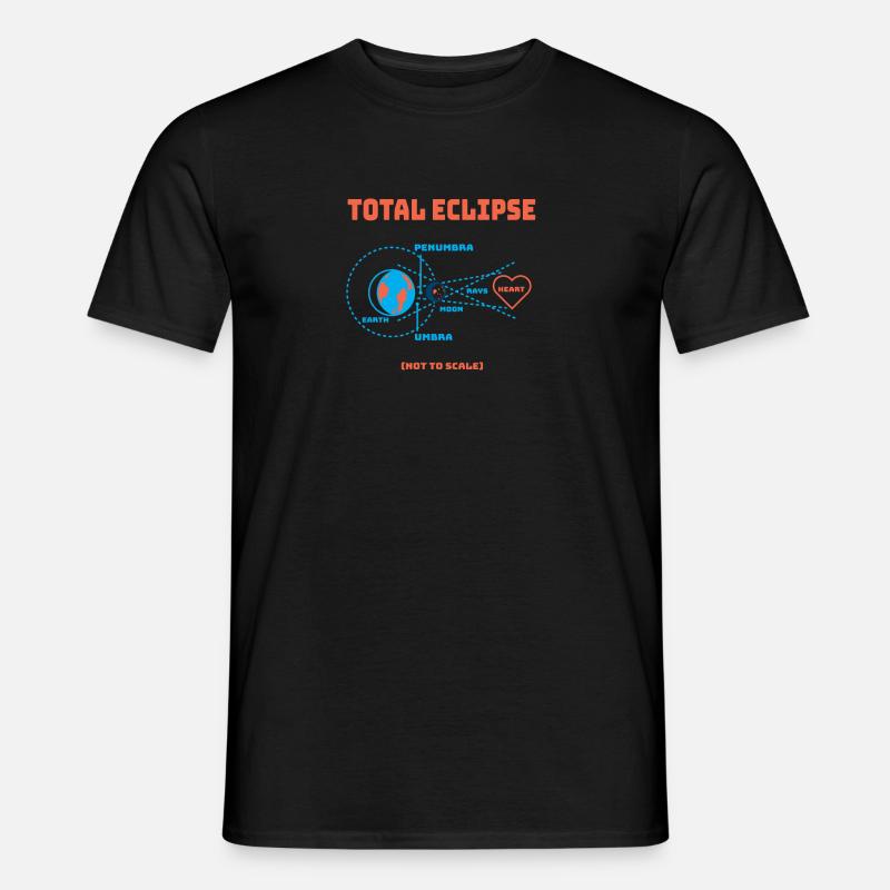 Total Eclipse Earth lunar eclipse solar system - Men's T-Shirt - black