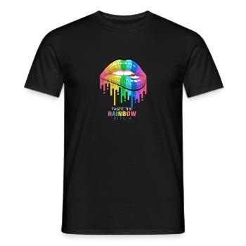 Taste the rainbow - Men's T-Shirt - black - Front - AI Model Male 178 light (178cm)