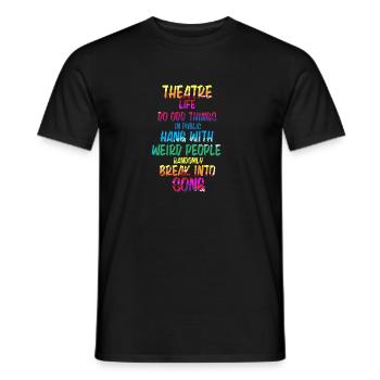 Theater Musical Music Theater - Men's T-Shirt - black - Front - AI Model Male 178 light (178cm)