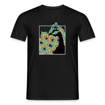 paon - T-shirt homme - noir - Devant - AI Model Male 178 light (178cm)