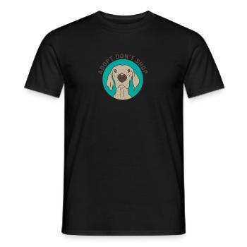 Adopt dont shop - Men's T-Shirt - black - Front - AI Model Male 178 light (178cm)