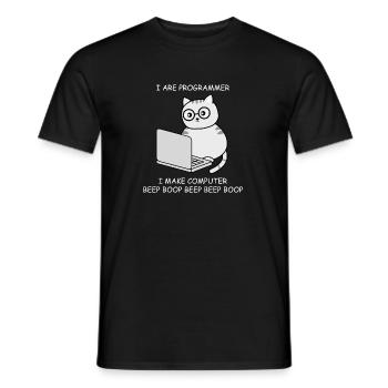 Informatiker Informatik Programmieren Ingenieur - Männer T-Shirt - Schwarz - Vorne - AI Model Male 178 light (178cm)