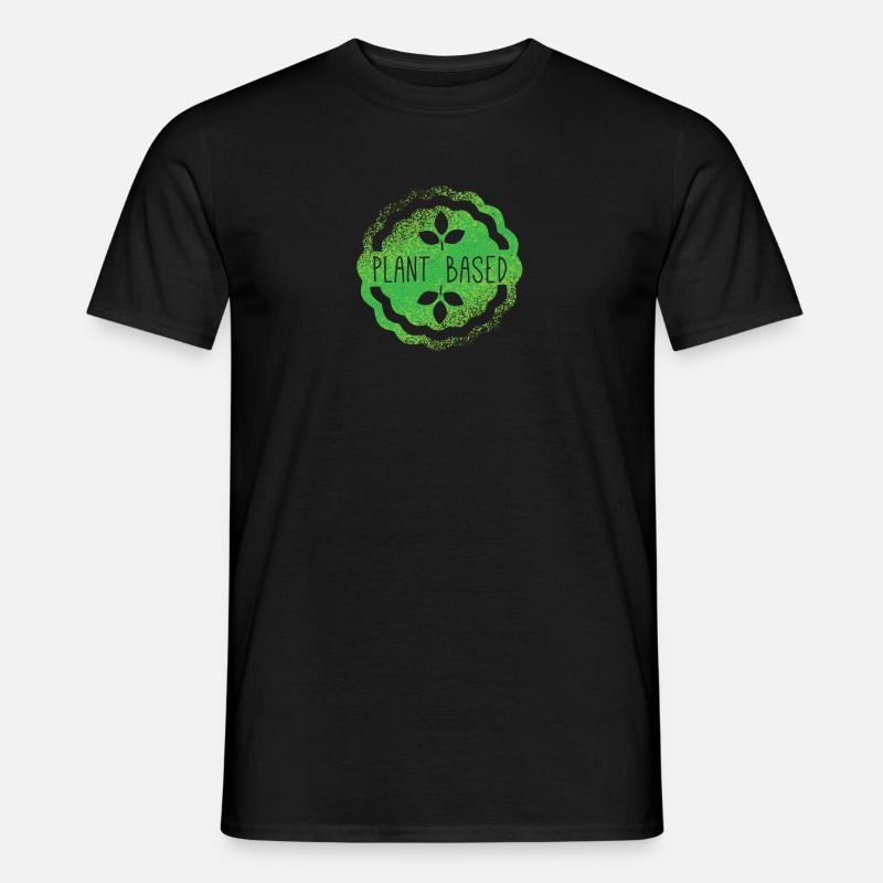 plant based veganer - Männer T-Shirt - Schwarz