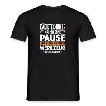 Kältetechniker Klimaanlagen Handwerker - Männer T-Shirt - Schwarz - Vorne - AI Model Male 178 light (178cm)