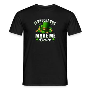 patricks day Leprechauns - T-shirt homme - noir - Devant - AI Model Male 178 light (178cm)