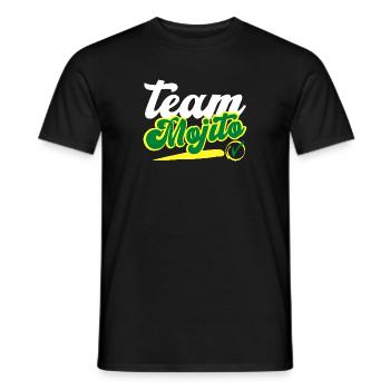 team mojito personalized humor gift idea - Men's T-Shirt - black - Front - AI Model Male 178 light (178cm)