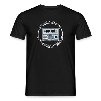 I Make Beats - Männer T-Shirt - Schwarz - Vorne - AI Model Male 178 light (178cm)