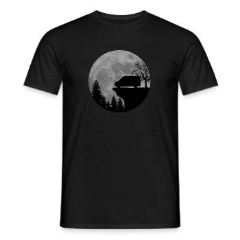 Camper Van, Kastenwagen, Wohnmobil, Mond - Männer T-Shirt - Schwarz - Vorne - AI Model Male 178 light (178cm)