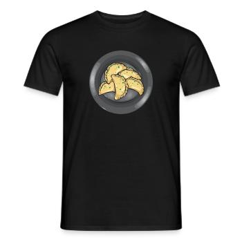 Pierogi polonais - T-shirt homme - noir - Devant - AI Model Male 178 light (178cm)