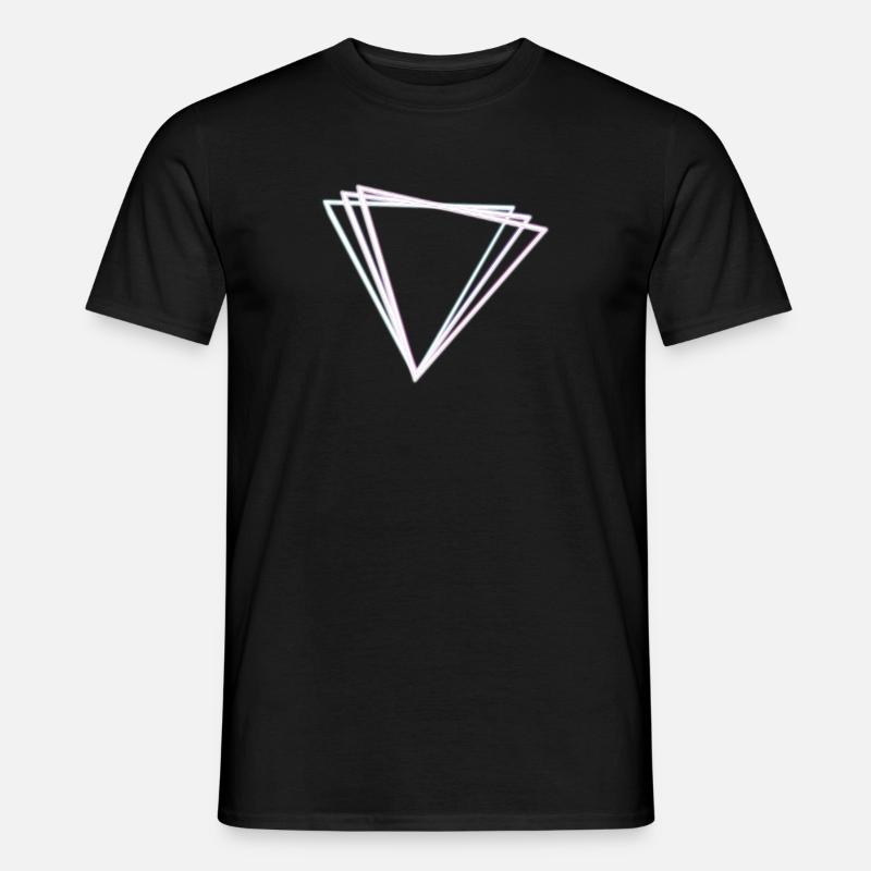 Synthwave Glow - Männer T-Shirt - Schwarz