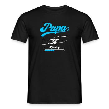 Papa Loading Vater Väter Vatertag - Männer T-Shirt - Schwarz - Vorne - AI Model Male 178 light (178cm)