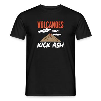 Vulkan Geologie Vulkanologie Lava - Männer T-Shirt - Schwarz - Vorne - AI Model Male 178 light (178cm)