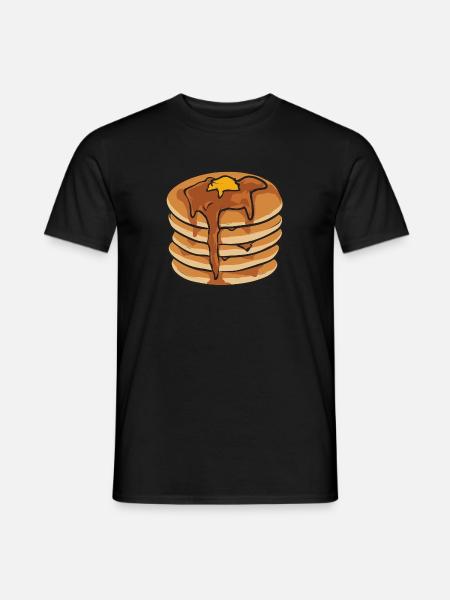 Pancake Breakfast Pancakes - Men's T-Shirt - black