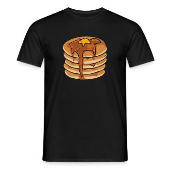 Crêpes Petit-déjeuner Crêpes - T-shirt homme - noir - Devant - AI Model Male 178 light (178cm)