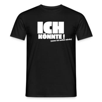 Könnte - Männer T-Shirt - Schwarz - Vorne - AI Model Male 178 light (178cm)
