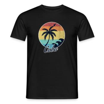 Cuba - Männer T-Shirt - Schwarz - Vorne - AI Model Male 178 light (178cm)