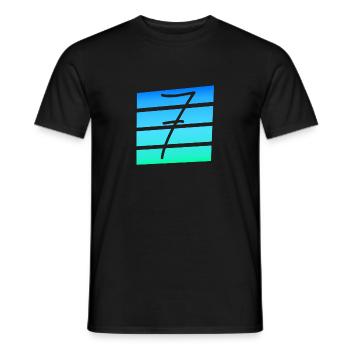 7 - T-shirt homme - noir - Devant - AI Model Male 178 light (178cm)