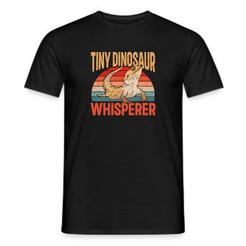 Bartagame Eidechse Reptil Herpetologe - Männer T-Shirt - Schwarz - Vorne - AI Model Male 178 light (178cm)