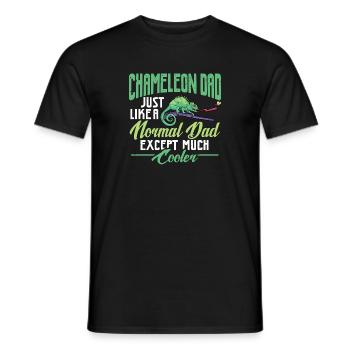 Herpétologiste des reptiles lézards caméléons - T-shirt homme - noir - Devant - AI Model Male 178 light (178cm)