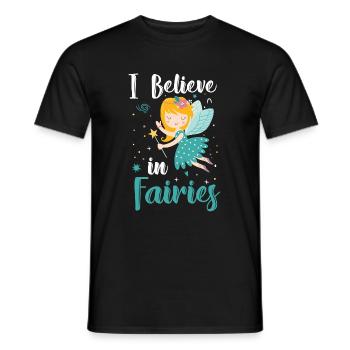Fantasy Girl Sister Princess - Men's T-Shirt - black - Front - AI Model Male 178 light (178cm)