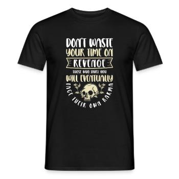 Karma Attitude Motivation Spiritual - Men's T-Shirt - black - Front - AI Model Male 178 light (178cm)