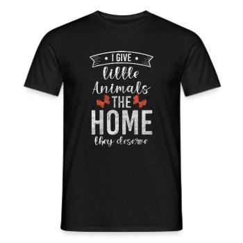 Tierfreund Retttung - Männer T-Shirt - Schwarz - Vorne - AI Model Male 178 light (178cm)