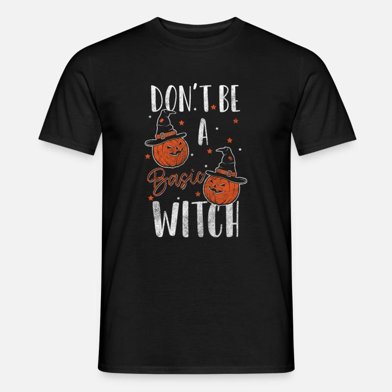 Witch Halloween Saying - Men's T-Shirt - black