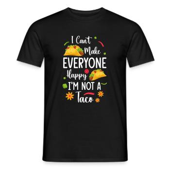 Mexican Foodie Favorite Food Burrito - Men's T-Shirt - black - Front - AI Model Male 178 light (178cm)