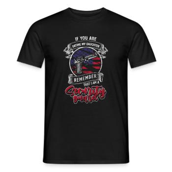 Spécialiste des ordonnances de protection de sécurité - T-shirt homme - noir - Devant - AI Model Male 178 light (178cm)