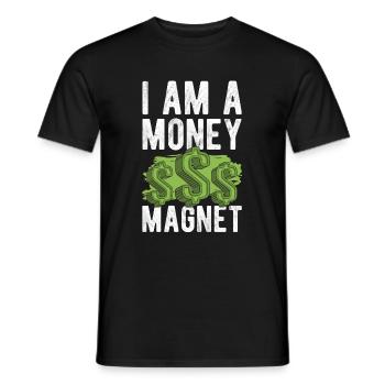 Geld Geschenk Gold - Männer T-Shirt - Schwarz - Vorne - AI Model Male 178 light (178cm)