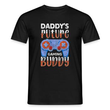 Bébé Papa Amour Ventre - T-shirt homme - noir - Devant - AI Model Male 178 light (178cm)