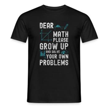 Student Learning Instructor - Men's T-Shirt - black - Front - AI Model Male 178 light (178cm)