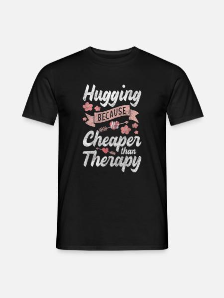Love Closeness Cuddly Tenderness - Men's T-Shirt - black