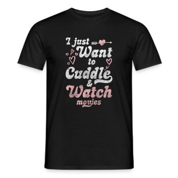 Liebe Umarmung - Männer T-Shirt - Schwarz - Vorne - AI Model Male 178 light (178cm)