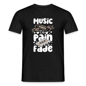 Music Retro Original - Men's T-Shirt - black - Front - AI Model Male 178 light (178cm)